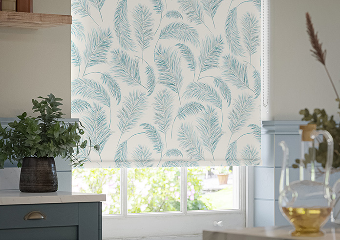 Pampas Grass, Blue Topaz - Roller Blind - Image 5